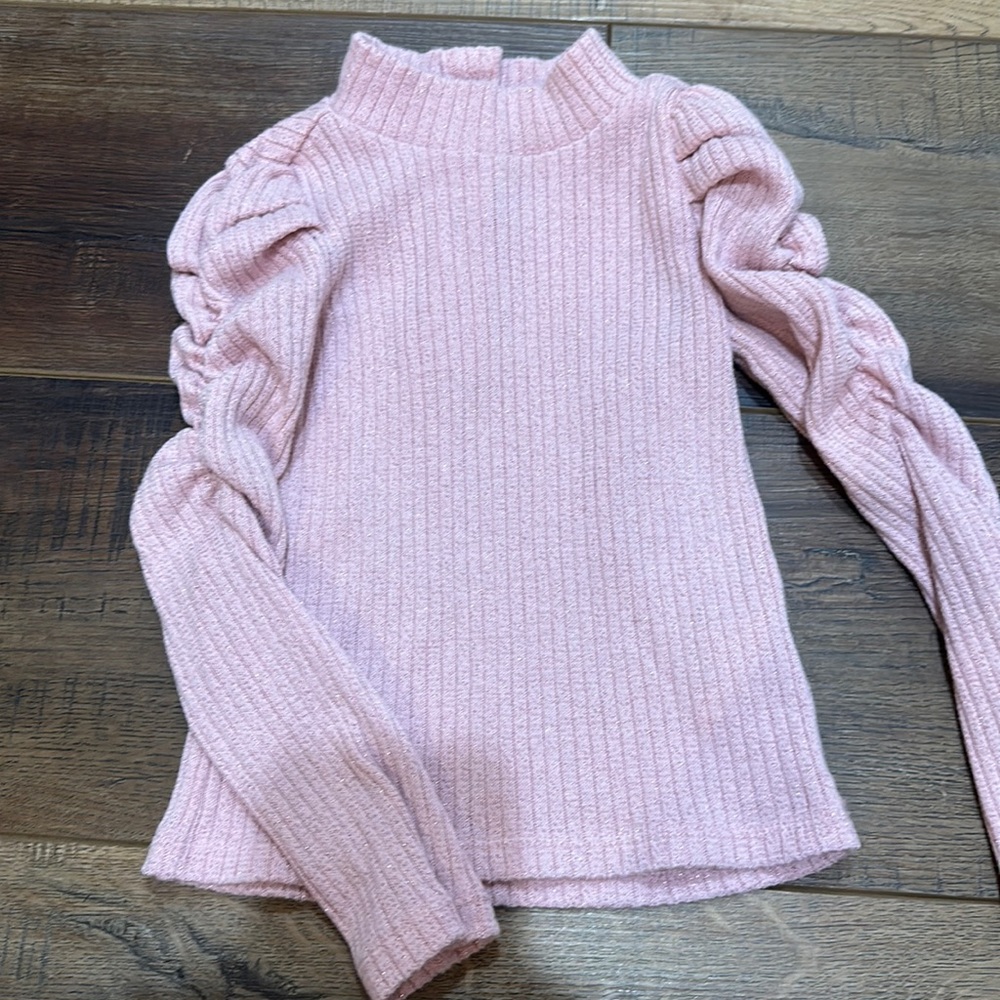 Janie and Jack Pink shimmer sweater